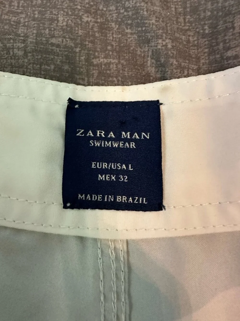Zara Man Rainbow Striped Board Shorts Swim Trunks 32 Lace Up Surf Swimwear Beach